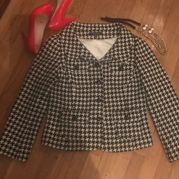Fashionista houndstooth blazer sz M - Picture 3 of 5